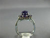 ESTATE LARGE 3.41CT AAA EXTRA FACET AMETHYST 14KT WHITE GOLD 3D FLOWER FUN RING