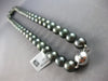 LARGE & LONG AAA TAHITIAN PEARL 14KT WHITE GOLD CLASSIC GRADUATING LOVE NECKLACE
