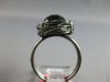 ESTATE AAA BLACK ONYX 14KT BLACK GOLD 3D CLASSIC SOLITAIRE FILIGREE FUN RING