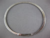 ESTATE .97CT DIAMOND 14KT WHITE GOLD 3D 1.5mm SEMI ETERNITY CUFF TENNIS BRACELET