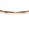 .37CT PINK DIAMOND 18KT ROSE GOLD 3D ROUND CLASSIC FUN FLEXIBLE BANGLE BRACELET