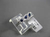 ESTATE .65CT DIAMOND & AAA SAPPHIRE 18KT WHITE GOLD INFINITY ETOILE RING