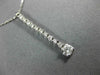 ESTATE .60CT DIAMOND 14KT WHITE GOLD 3D SOLITAIRE JOURNEY FLOATING PENDANT