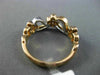 ESTATE .61CT DIAMOND 18K WHITE & ROSE GOLD FLOWER HEART WEDDING ANNIVERSARY RING
