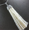 EXTRA LARGE & LONG 1.27CT DIAMOND & AAA SOUTH SEA PEARL 18KT WHITE GOLD NECKLACE