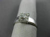 .32CT ROUND & BAGUETTE DIAMOND 14KT WHITE GOLD SQUARE FRIENDSHIP LOVE RING #1573