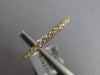 ESTATE .33CT DIAMOND 18KT YELLOW GOLD 2MM SEMI ETERNITY WEDDING ANNIVERSARY RING