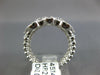ESTATE LARGE 2.05CT DIAMOND 18K WHITE GOLD 3D MULTI FLOWER CLUSTER COCKTAIL RING
