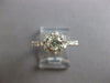 ESTATE .73CT DIAMOND 18KT WHITE GOLD 3D ROUND FLOWER ENGAGEMENT RING