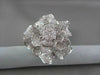 ANTIQUE MASSIVE FILIGREE 18KT WHITE FLOWER 4.67CT DIAMOND RING ONE OF A KIND!!!
