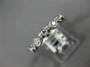 ESTATE .36CT DIAMOND 14K WHITE GOLD 3D FLOWER FILIGREE WEDDING ANNIVERSARY RING
