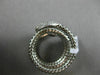 ESTATE LARGE .55CT ROUND DIAMOND 18KT WHITE GOLD FLEXIBLE HANDCRAFTED SNAKE RING