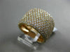 ESTATE LARGE 1.95CT DIAMOND 18KT ROSE GOLD MULTI ROW SEMI ETERNITY WEDDING RING
