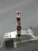 ESTATE 2.52CT ROUND CUT DIAMOND & AAA RUBY 14KT WHITE GOLD ETERNITY RING #22275