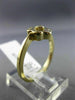 ESTATE .51CT DIAMOND 14KT YELLOW GOLD 3D CLASSIC FLOWER PROMISE ENGAGEMENT RING