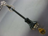 ANTIQUE LARGE 9.15CT OLD MINE DIAMOND & MULTI GEM 14K 2TONE GOLD FLOWER EARRINGS