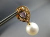 LARGE 2.24CT DIAMOND & PINK TOURMALINE & SOUTH SEA PEARL 18KT ROSE GOLD EARRINGS