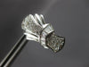ESTATE .80CT DIAMOND 18KT WHITE GOLD 3D ROUND & BAGUETTE BOW CLIP ON EARRINGS
