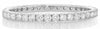 ESTATE .53CT DIAMOND 14KT WHITE GOLD ROUND ETERNITY SHARE PRONG ANNIVERSARY RING