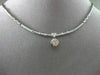 ESTATE .70CT DIAMOND 14KT W GOLD SOLITAIRE DROP ETOILE BY THE YARD NECKLACE #201