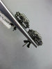 ESTATE .80CT DIAMOND 14KT BLACK GOLD 3D CLUSTER FLOWER CLIP ON FUN EARRINGS