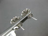 ESTATE LARGE .50CT DIAMOND 14KT WHITE GOLD 3D FLOWER HALO FUN STUD EARRINGS