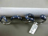 ESTATE LARGE 8.57CT DIAMOND BLUE SAPPHIRE 18K WHITE GOLD MULTI FINGER SNAKE RING
