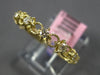 ESTATE .24CT DIAMOND 14KT YELLOW GOLD 3D 8 STONE SEMI ETERNITY ANNIVERSARY RING