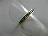 ESTATE .60CT AAA ASSCHER CUT SAPPHIRE 14KT YELLOW GOLD WEDDING RING BAND #20288
