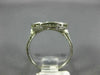 ESTATE WIDE .77CT DIAMOND 18KT WHITE GOLD FILIGREE OPEN CIRCULAR RING #21265