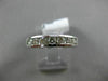 ESTATE .72CT DIAMOND 14KT WHITE GOLD 3D 7 STONE CHANNEL WEDDING ANNIVERSARY RING