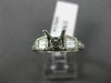 0.76CT ROUND & BAGUETTE DIAMOND 14K 2 TONE GOLD SEMI MOUNT ENGAGEMENT RING #1560