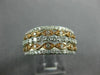 WIDE 1.0CT DIAMOND 14K WHITE & ROSE GOLD FILIGREE SEMI ETERNITY ANNIVERSARY RING
