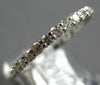 ESTATE .39CT DIAMOND 14K WHITE GOLD CLASSIC ROUND 2.5MM WEDDING ANNIVERSARY RING