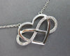 ESTATE .56CT DIAMOND 14KT WHITE & ROSE GOLD BY THE YARD INFINITY HEART NECKLACE