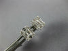 .65CT DIAMOND 18KT WHITE GOLD 3D ROUND & BAGUETTE SQUARE INVISIBLE STUD EARRINGS