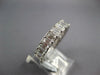 LARGE 3.58CT DIAMOND 18KT WHITE GOLD 3D BAGUETTE 4.5MM ETERNITY ANNIVERSARY RING