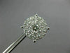 EXTRA LARGE 2.08CT DIAMOND 14KT WHITE GOLD 3D FILIGREE SCREW BACK STUD EARRINGS