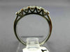 ESTATE 5 DIAMOND 14K WHITE GOLD TENSION SET WEDDING ANNIVERSARY RING 2.5MM 14603