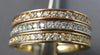 .66CT DIAMOND 14KT TRI COLOR GOLD 3D CHANNEL STACKABLE WEDDING ANNIVERSARY RING