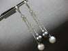 LARGE 1.07CT DIAMOND AAA TAHITIAN & AAA SOUTH SEA PEARL 18KT WHITE GOLD EARRINGS