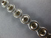 5.05CT WHITE & MOCHA DIAMOND 18K WHITE GOLD 3D MULTI FLOWER LOVE TENNIS BRACELET