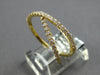 ESTATE .43CT DIAMOND 18KT YELLOW GOLD 3D CLASSIC CRISS CROSS INFINITY LOVE RING