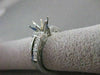 ESTATE .49CTW DIAMOND 14KT WHITE GOLD RING SEMI MOUNT ENGAGEMENT SETTING #20933
