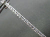 ESTATE LARGE .95CT DIAMOND 14KT WHITE GOLD CLASSIC ELONGATED TENNIS EARRINGS 2mm