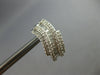 LARGE 2.25CT DIAMOND 18KT WHITE GOLD ROUND & BAGUETTE MULTI ROW HANGING EARRINGS