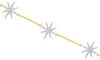 ESTATE .28CT DIAMOND 14K YELLOW GOLD 3D SNOWFLAKE STAR BY THE YARD LOVE BRACELET