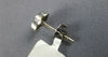 ESTATE .24CT DIAMOND 14K WHITE GOLD ROUND CLASSIC PAVE HEART LOVE EARRINGS #1790