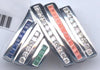 1.71CT DIAMOND & AAA MULTI COLOR STONE 14KT WHITE GOLD MULTI ROW V SHAPE PENDANT