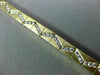 ANTIQUE WIDE 2.30CT DIAMOND 14KT YELLOW GOLD WAVE ZIG ZAG TENNIS BRACELET #19746